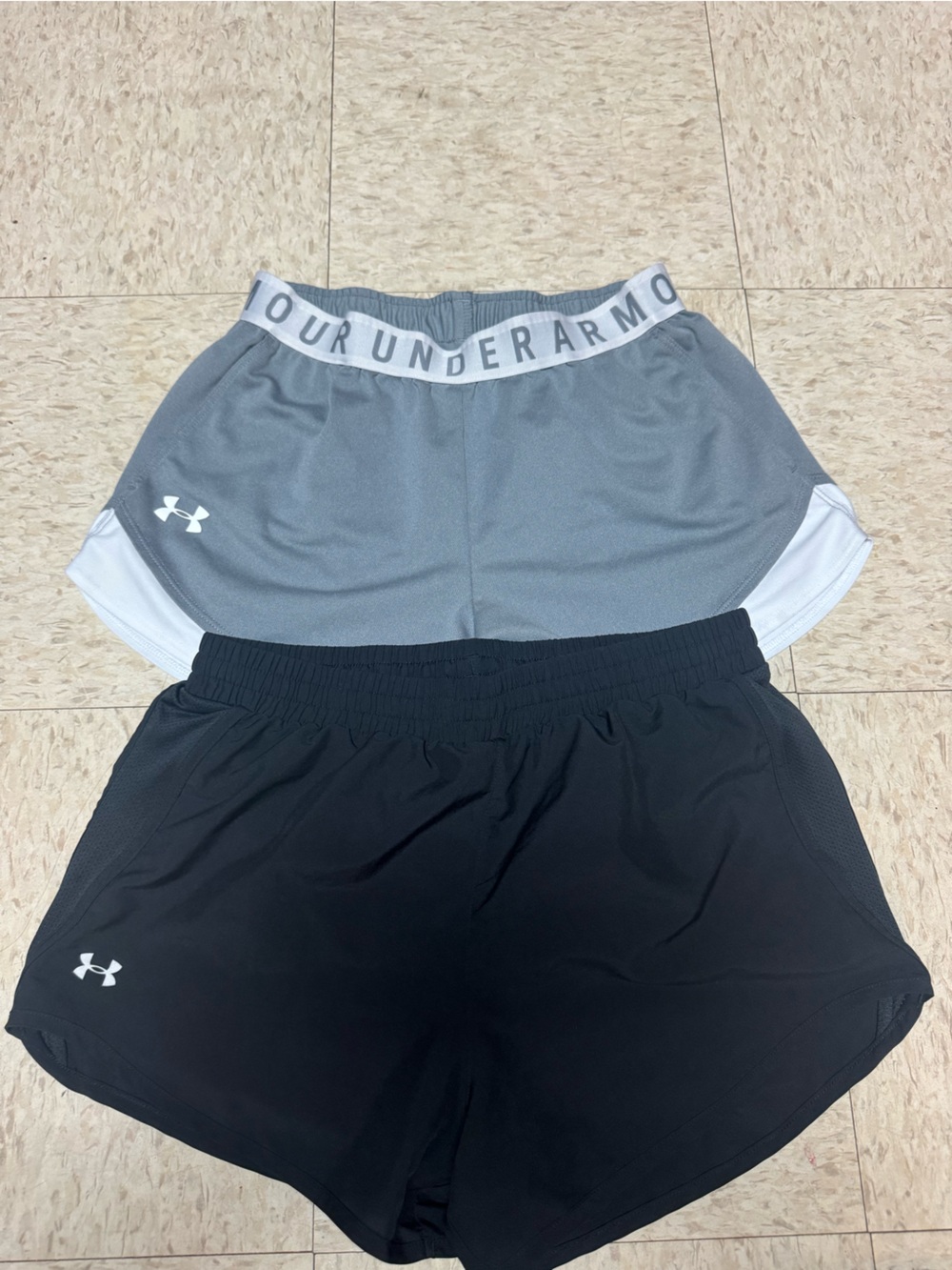 Under Armour Black Athletic Shorts with Drawstring
